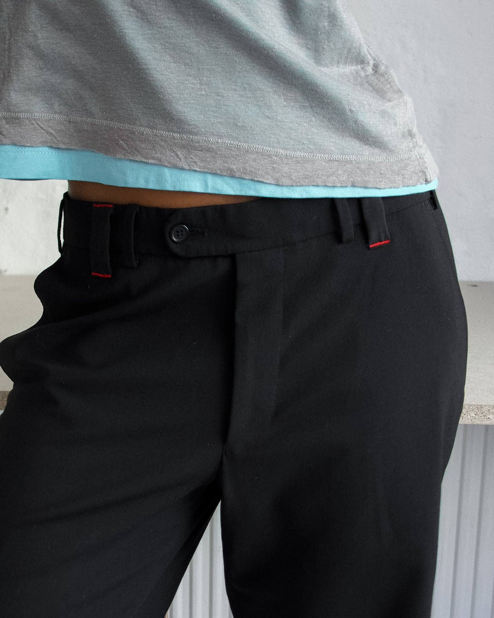 BLUE LAYERED T-SHIRT