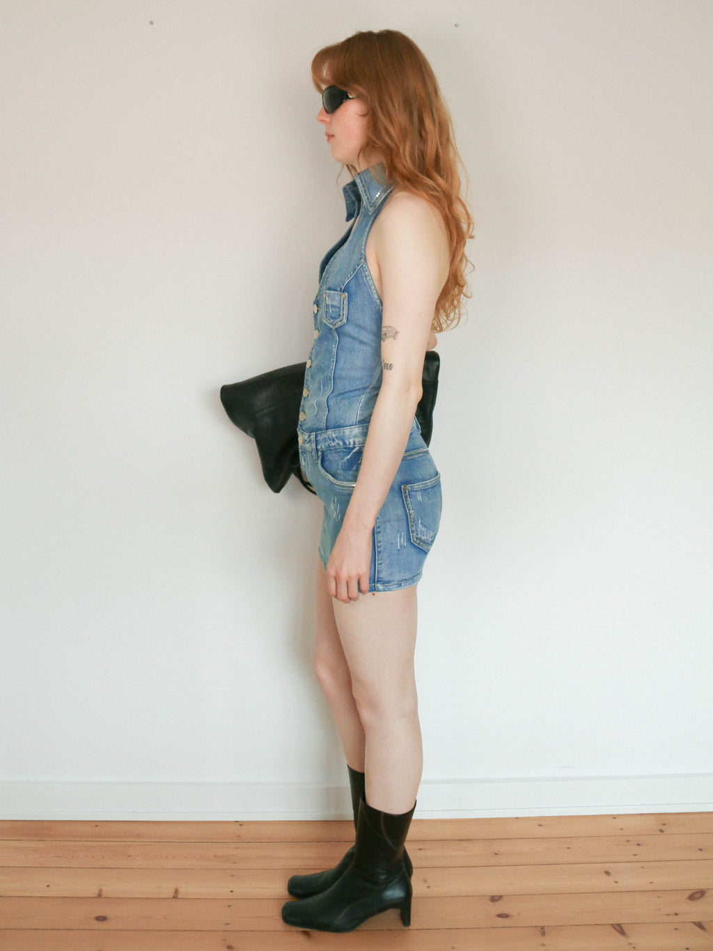 DENIM MINI DRESS