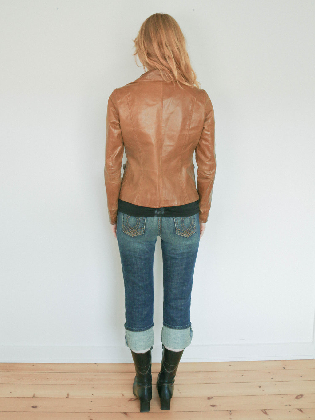 LEATHER BLAZER