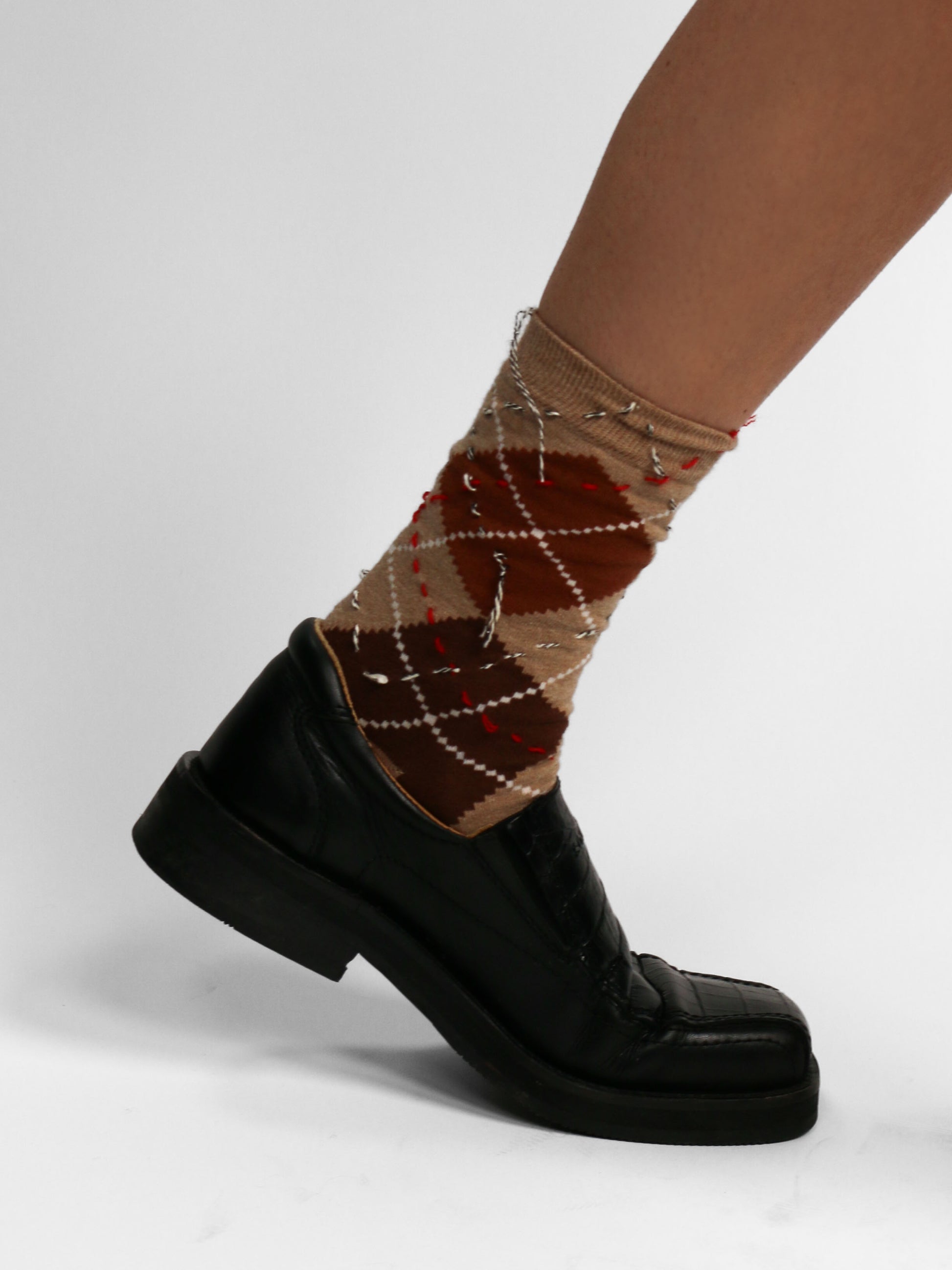 BROWN ARGYLE SOCKS